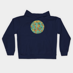 Mountain Green Many Faces Kids Hoodie